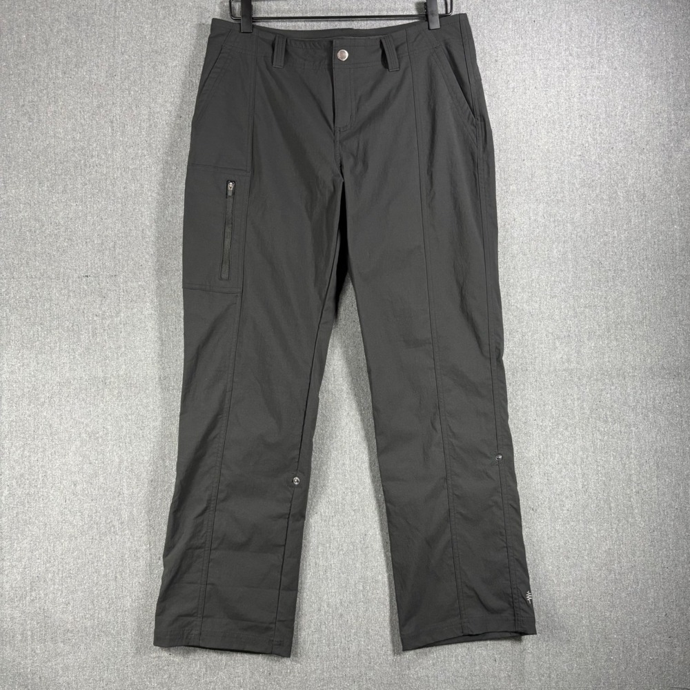 Royal Robbins Women's Black Hiking Pants Sz 10 Short Roll-up Legs NWOT